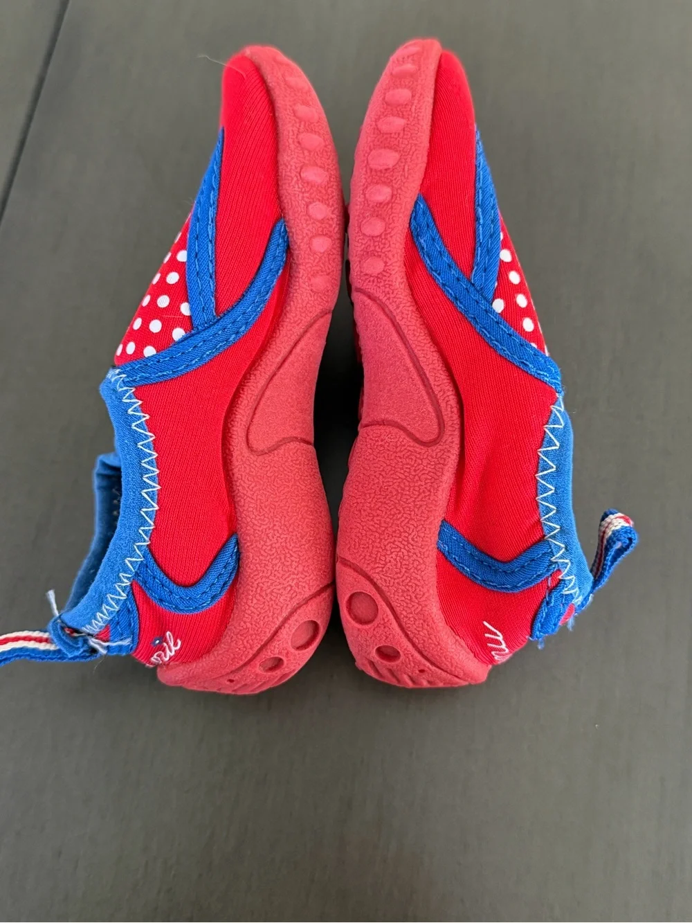 Minnie Mouse Red & Blue Kids Slip-On Water Shoes